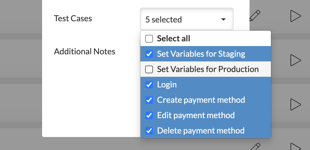 endtest select test cases